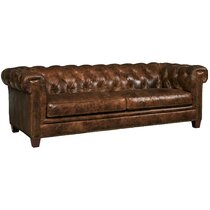 Wayfair leather chesterfield deals sofa